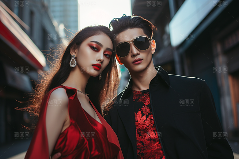 情侣肖像买家秀人物广告摄影图