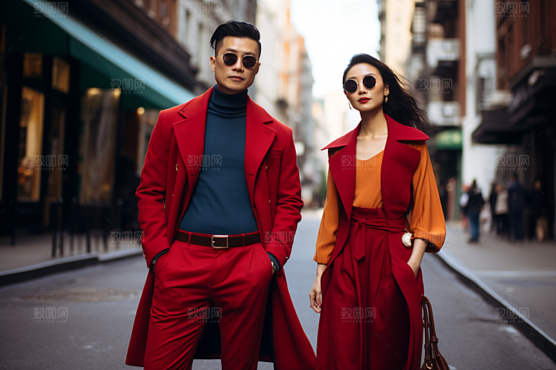 情侣肖像服装服饰广告摄影图