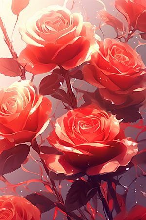 情人节玫瑰高清质感素材