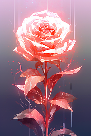 情人节玫瑰告白浪漫素材