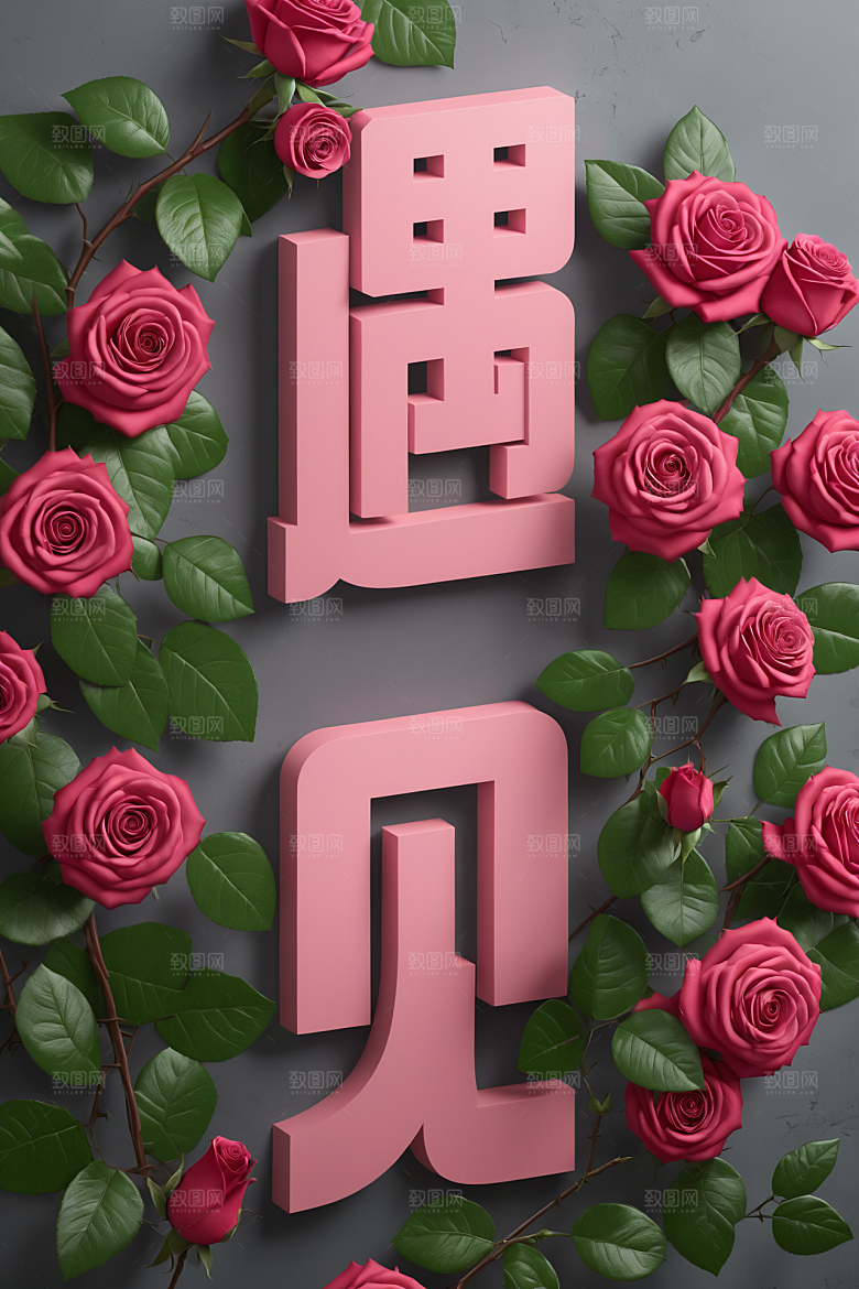 情人节词汇高清爱情艺术字