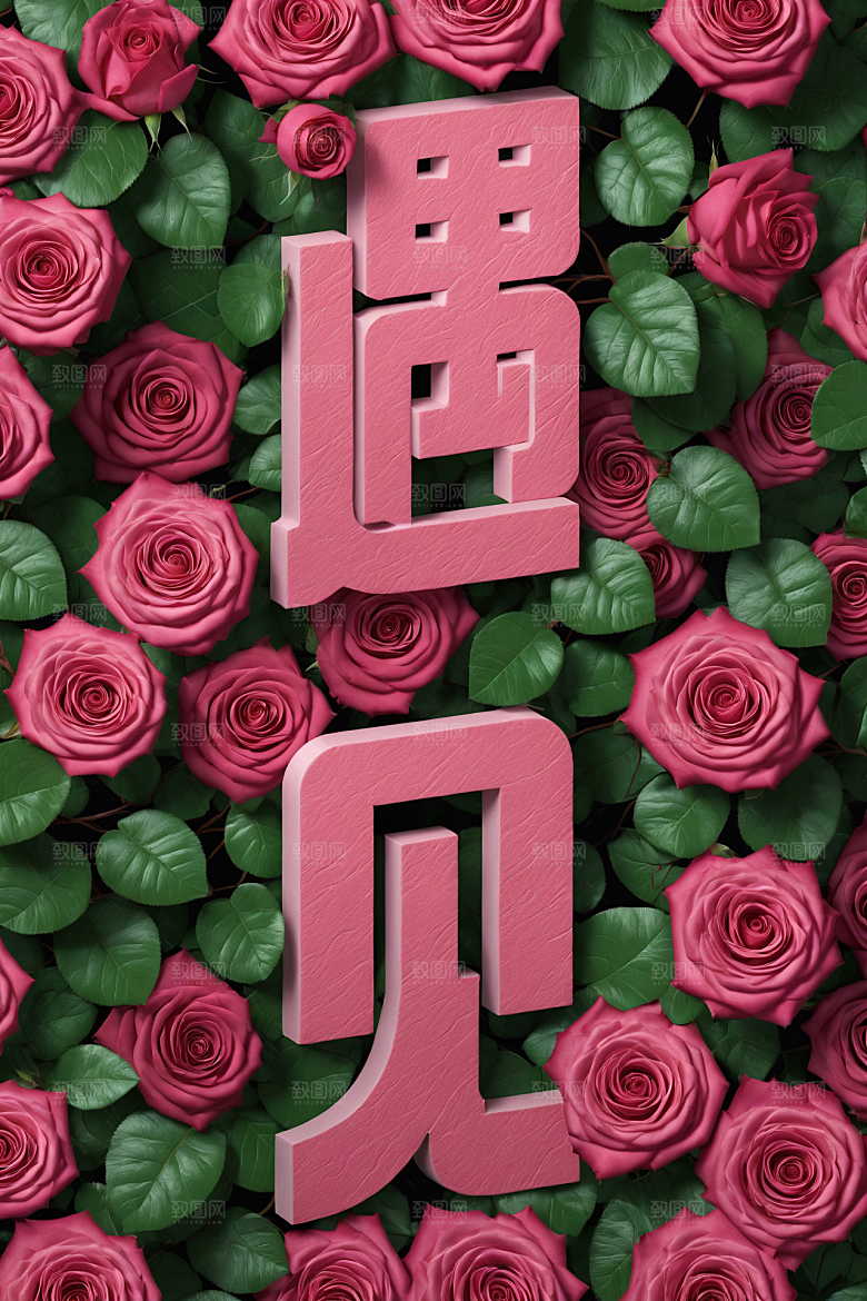 情人节词汇浪漫高清艺术字