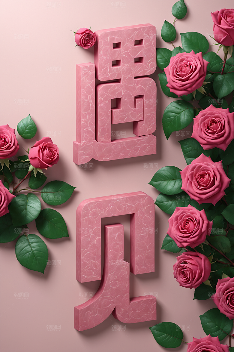 情人节词汇浪漫高清艺术字