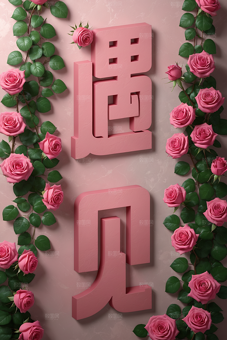 情人节词汇高清唯美艺术字