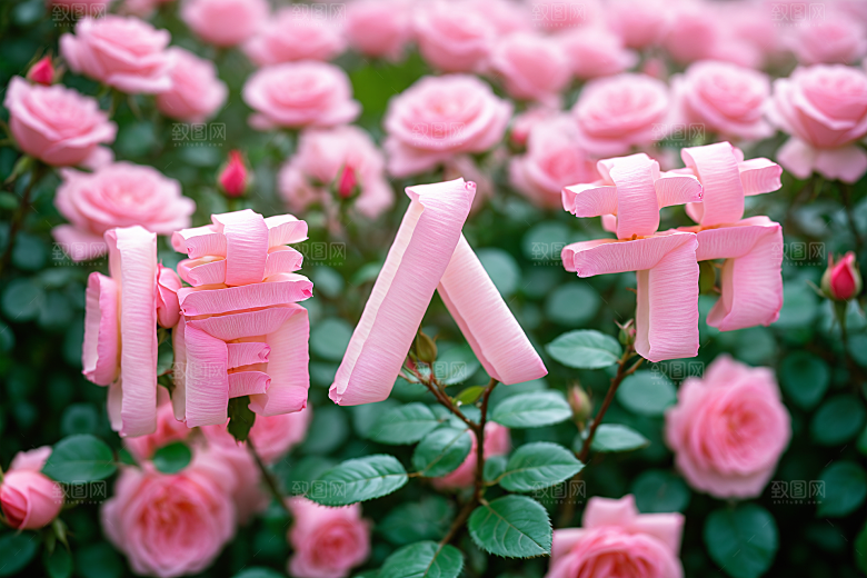 情人节词汇唯美3D艺术字