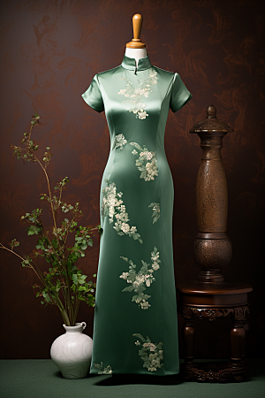 旗袍中国风经典摄影图