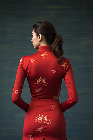 旗袍新中式民国风摄影图