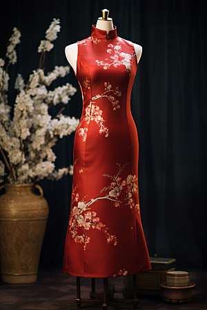 旗袍高清新中式摄影图