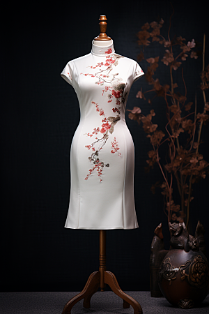 旗袍中国风高清摄影图