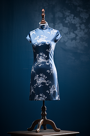 旗袍高清传统服饰摄影图