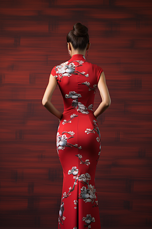 旗袍中国风高清摄影图