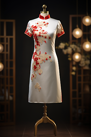 旗袍优雅新中式摄影图
