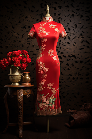 旗袍中国风经典摄影图
