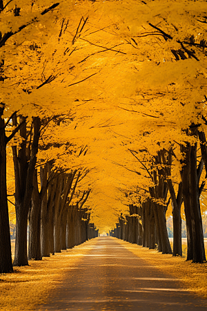秋天落叶秋季枫树摄影图