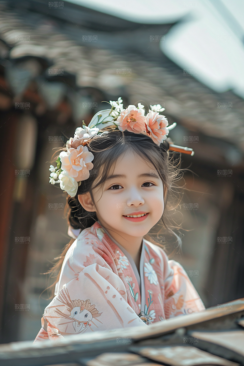 泉州簪花装饰精美摄影图