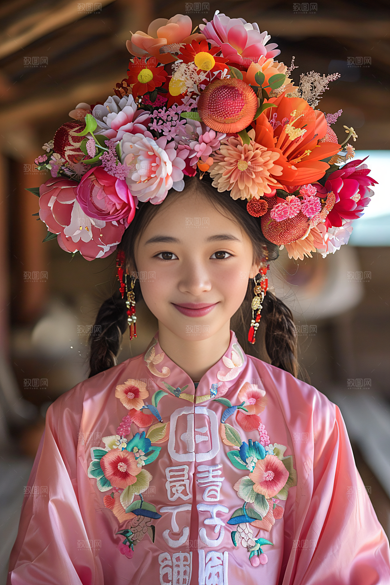 泉州簪花唯美高清摄影图