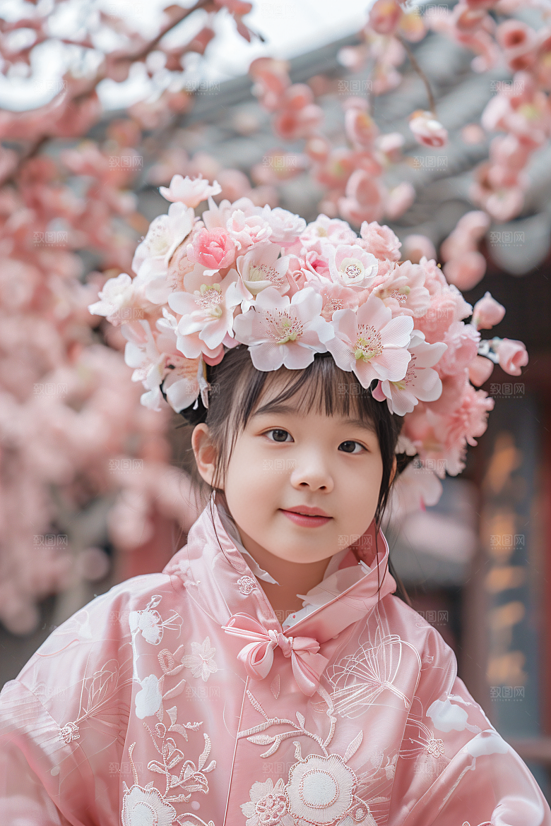 泉州簪花精美唯美摄影图