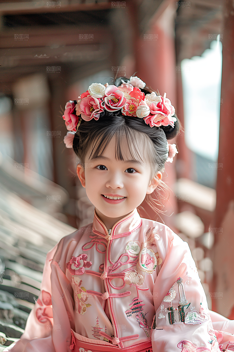泉州簪花高清精美摄影图