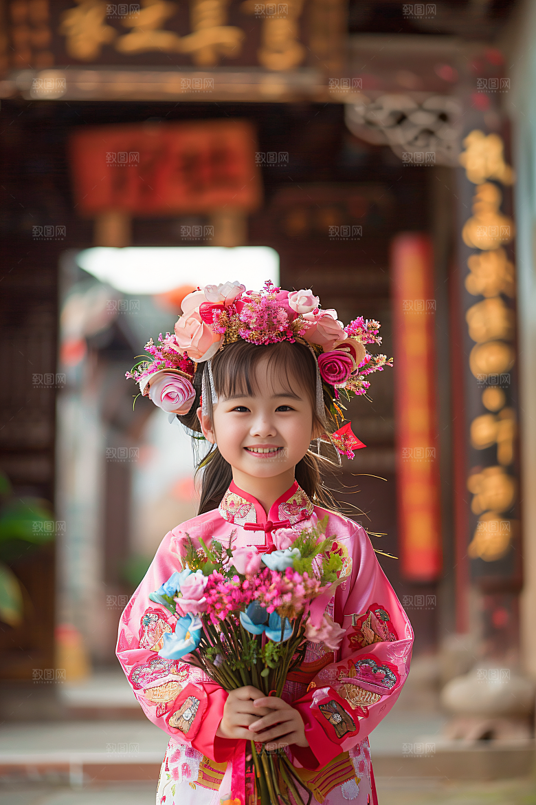 泉州簪花福建唯美摄影图