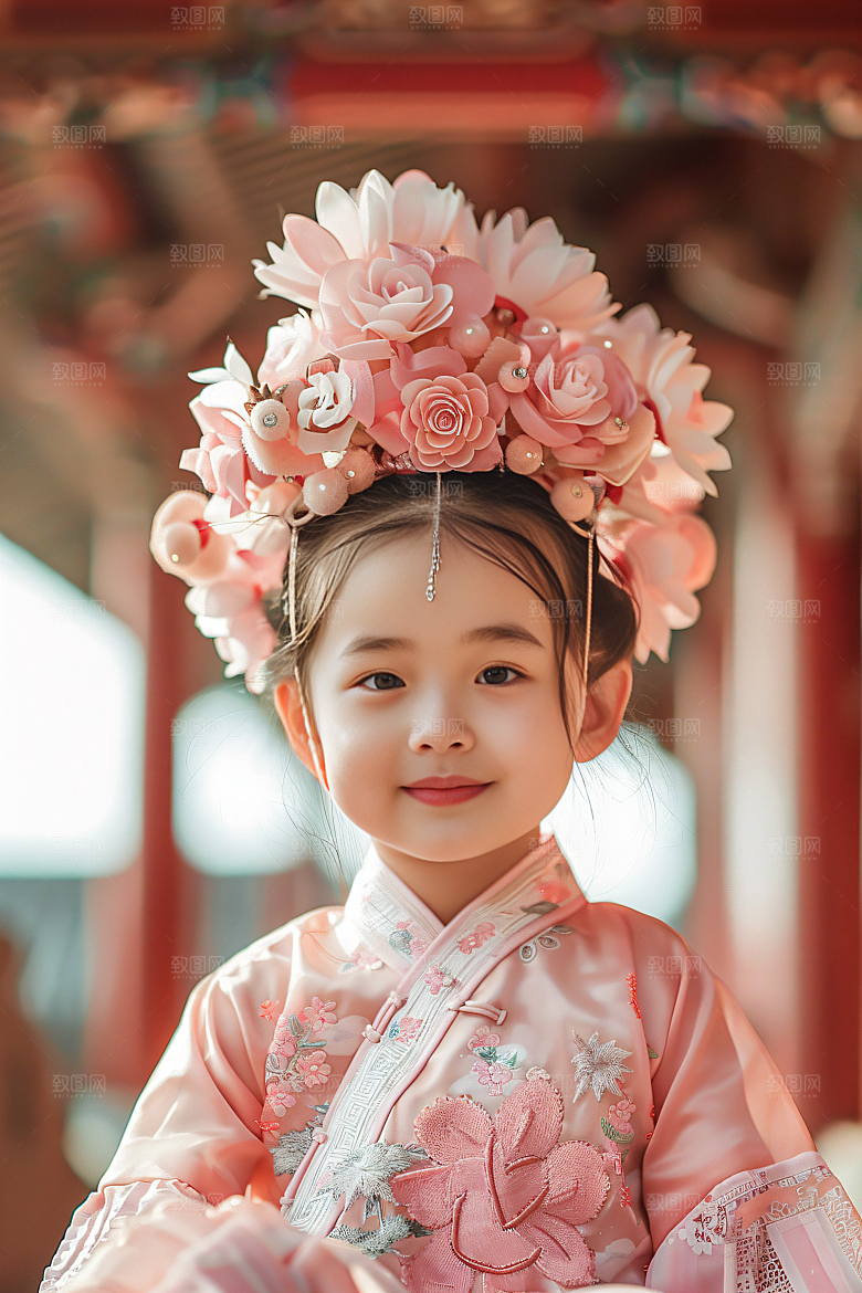 泉州簪花装饰高清摄影图