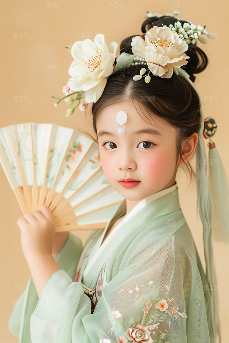 泉州簪花汉服福建摄影图