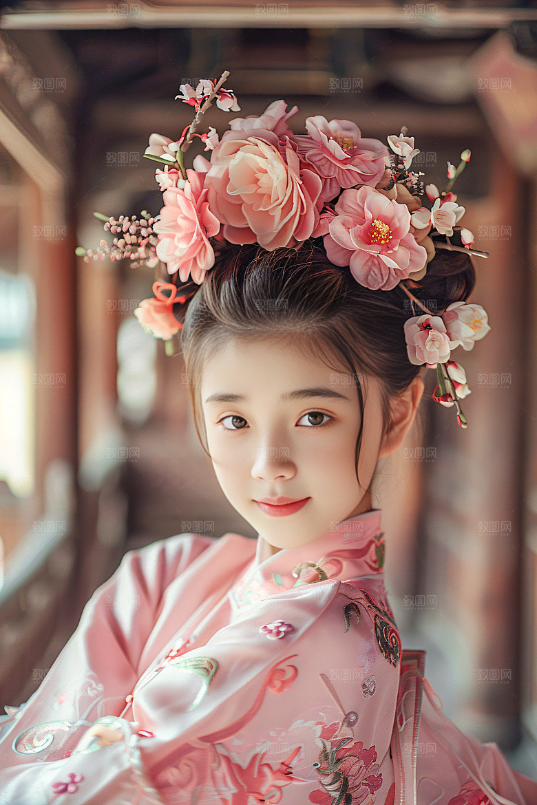 泉州簪花高清精美摄影图