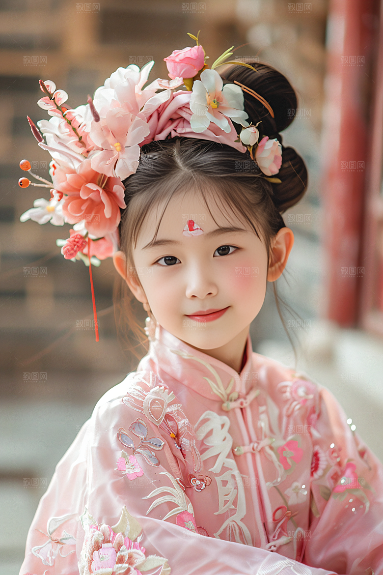 泉州簪花福建花卉摄影图