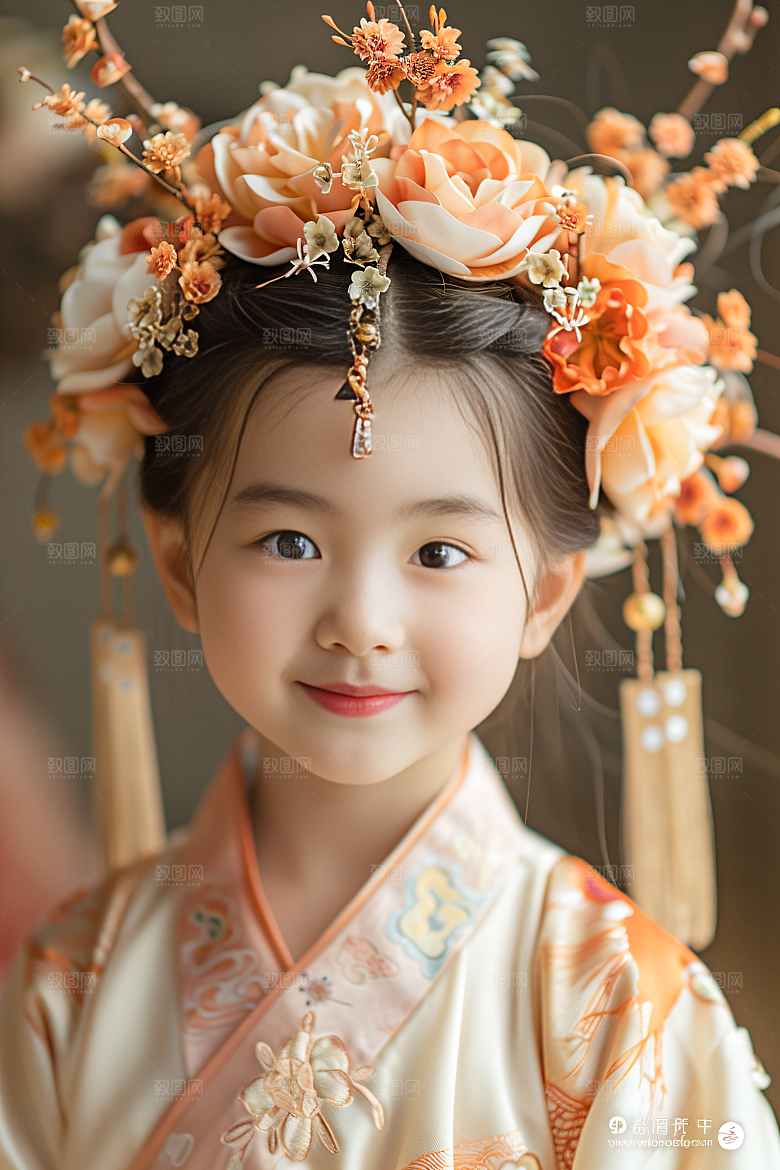 泉州簪花高清唯美摄影图