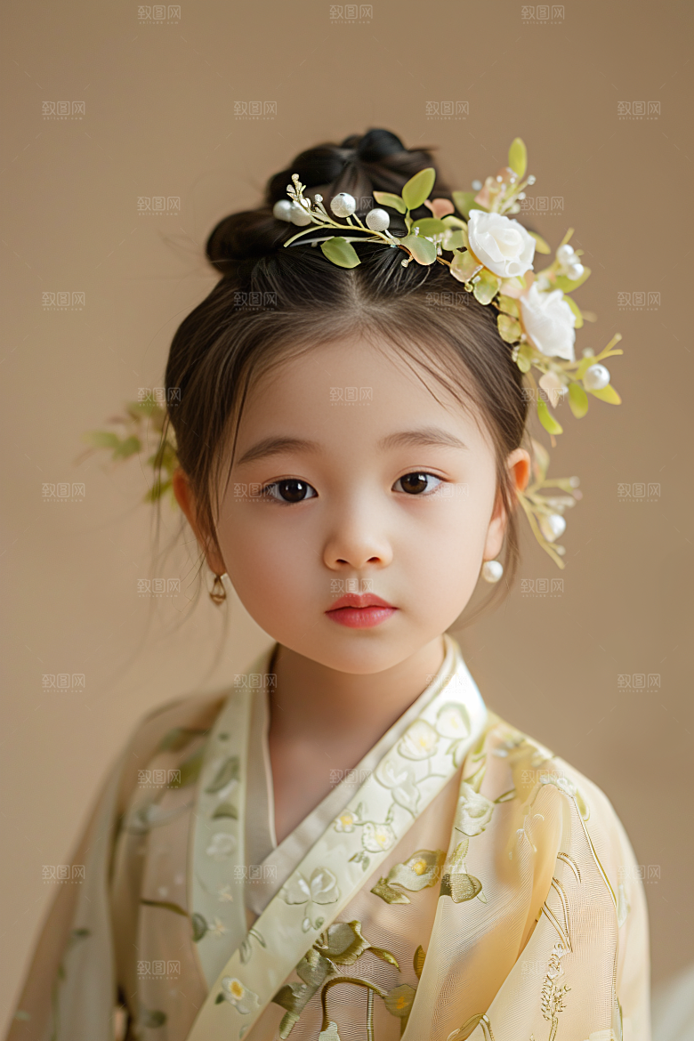 泉州簪花精美人物摄影图