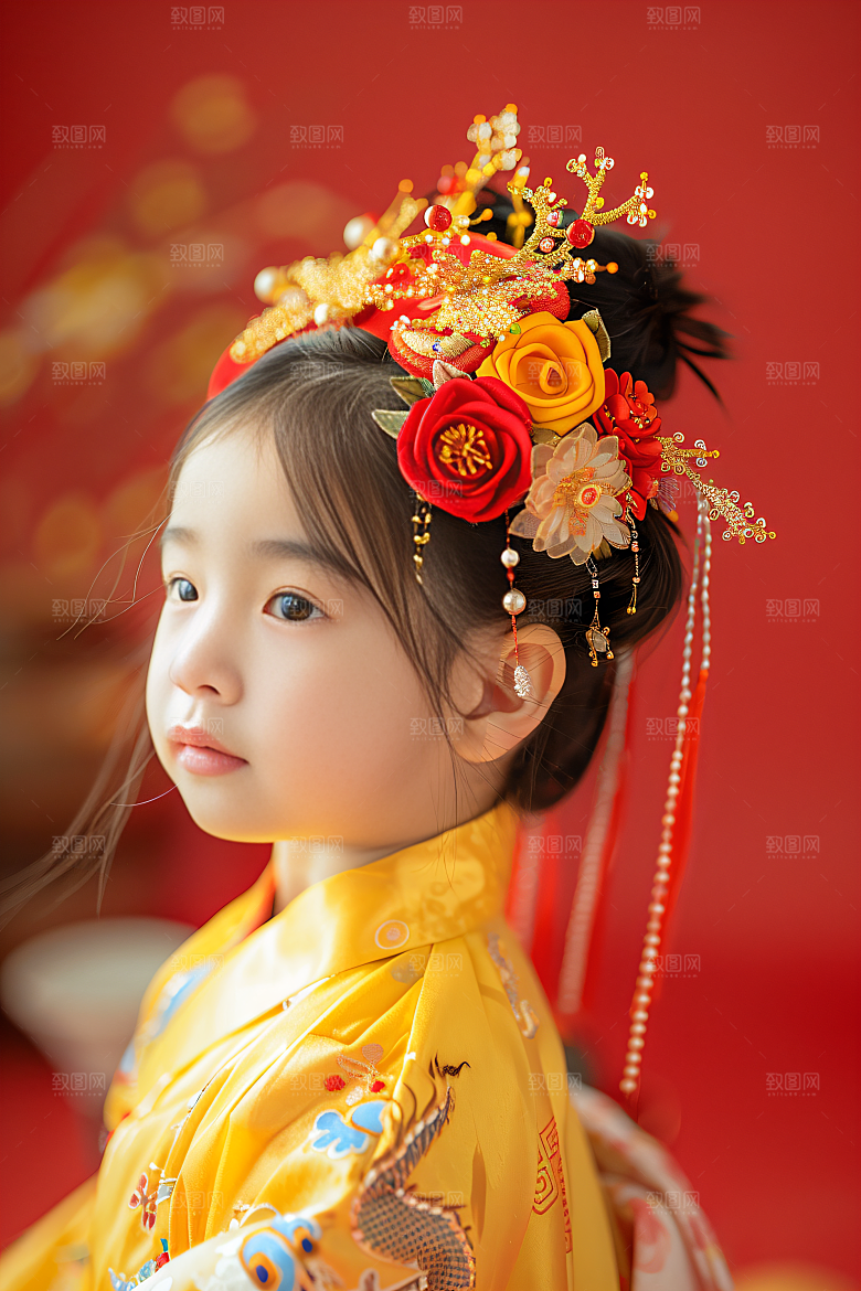 泉州簪花福建唯美摄影图