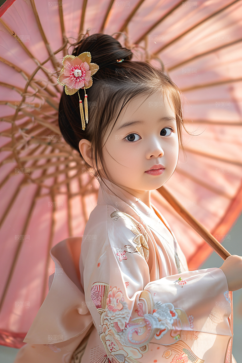 泉州簪花福建女性肖像摄影图