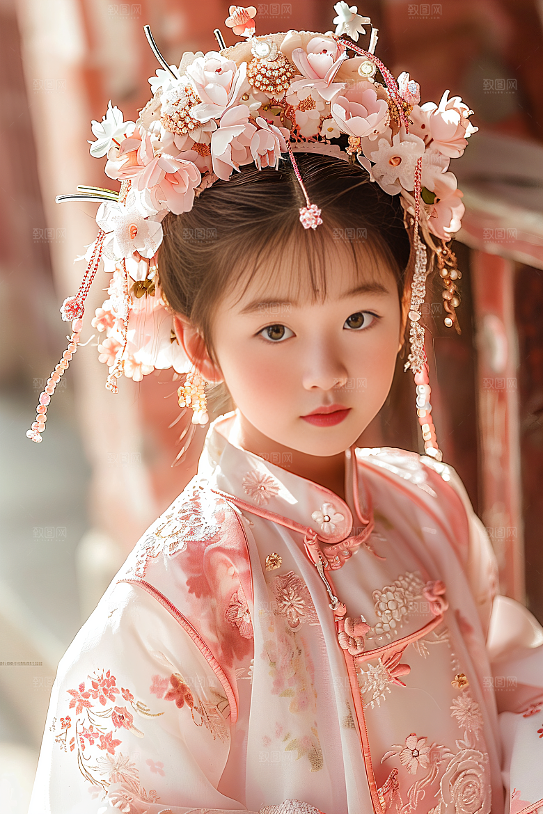 泉州簪花装饰高清摄影图