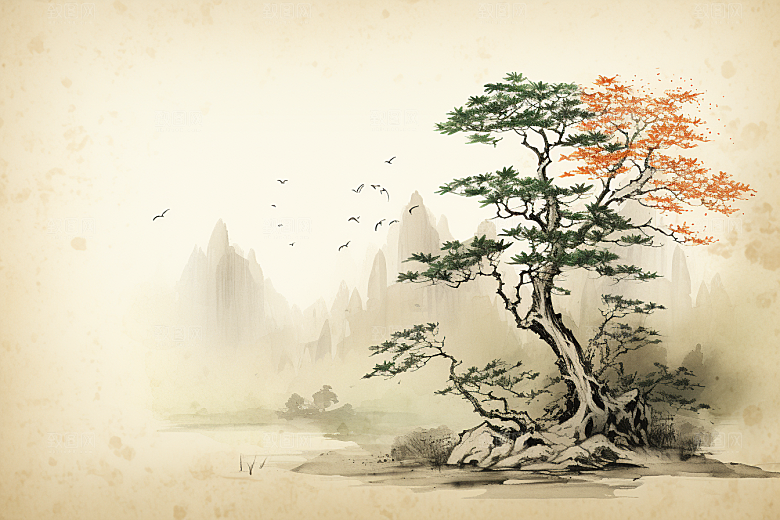 人参手绘药方插画
