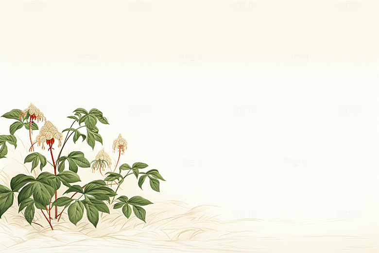 人参保健医疗插画
