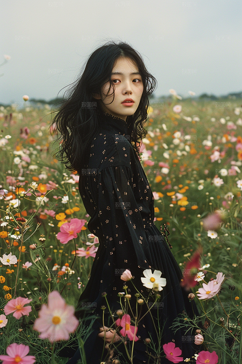 原野人像人物高清摄影图