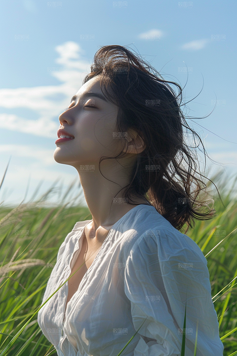 原野人像高清写真摄影图