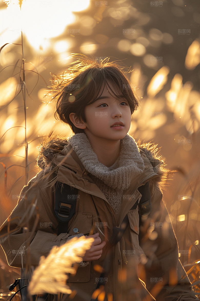原野人像高清写真摄影图
