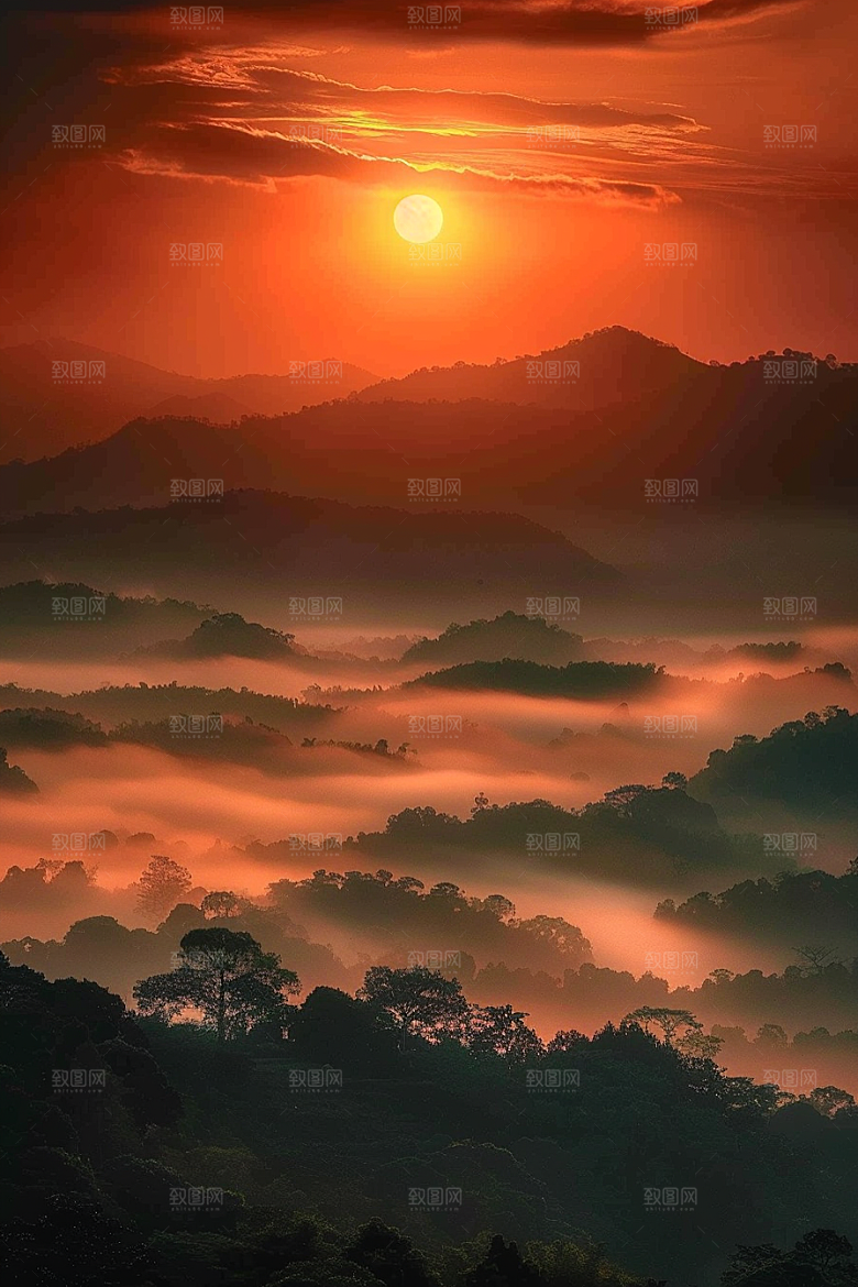 日出美景高清摄影图