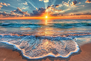 日出高清太阳摄影图