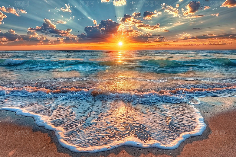 日出高清太阳摄影图