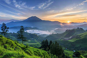 日出风景旅行摄影图