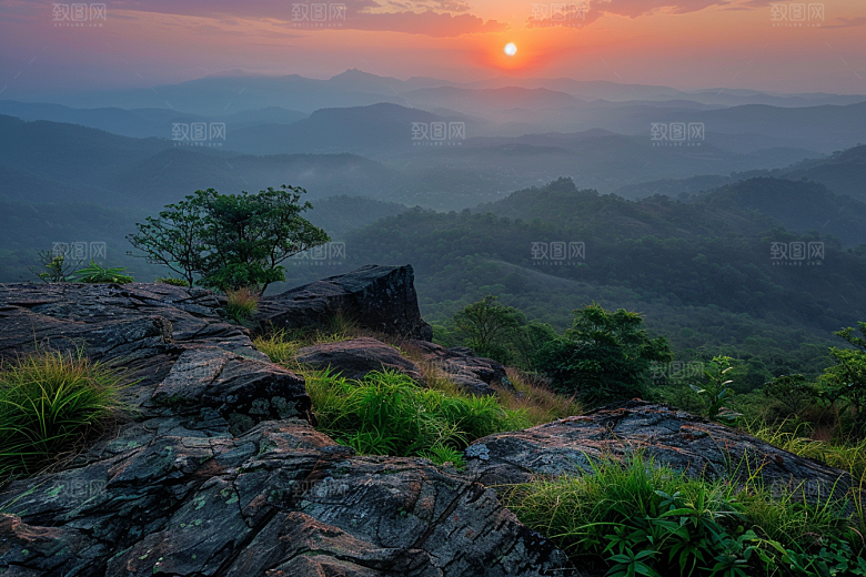 日出自然风景摄影图