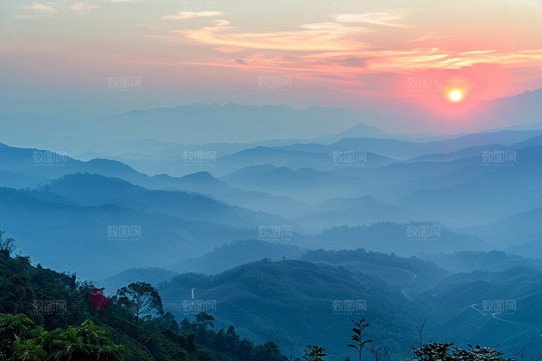日出自然美景摄影图