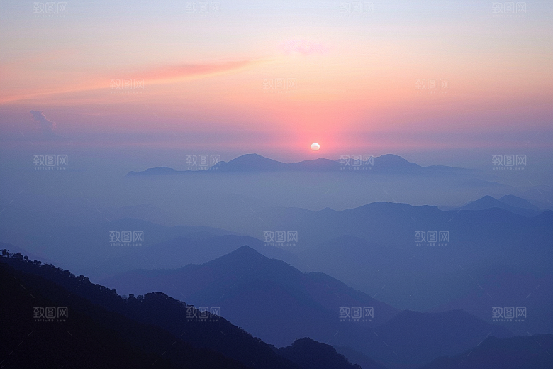 日出高清美景摄影图