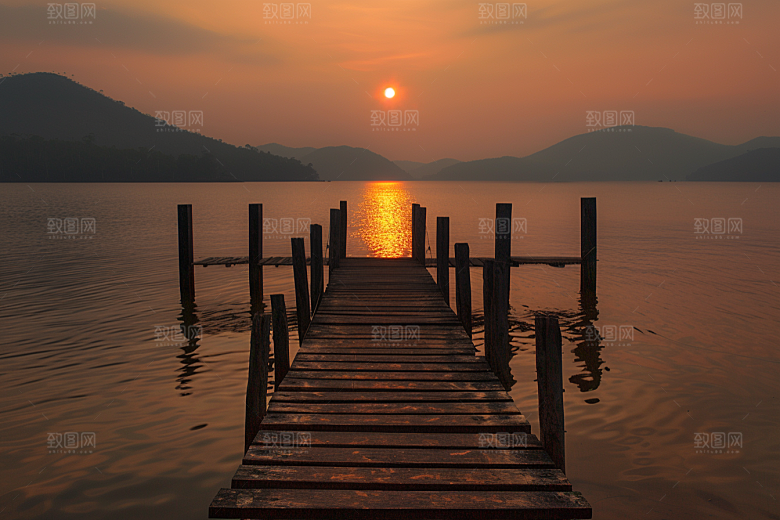 日出风景旅行摄影图