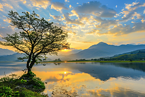 日出风景美景摄影图