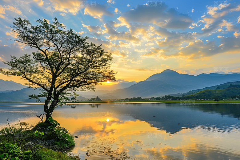 日出风景美景摄影图