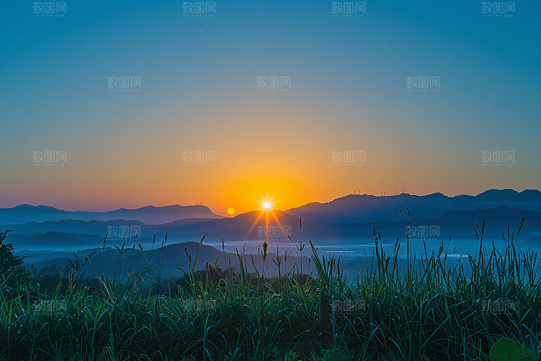 日出风景美景摄影图
