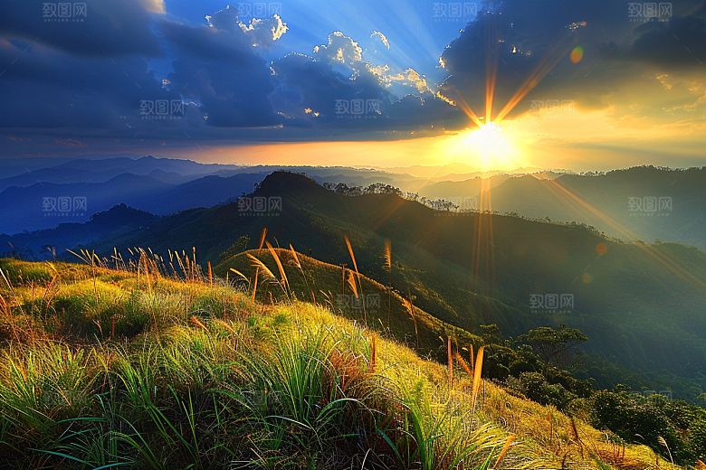 日出风景唯美摄影图