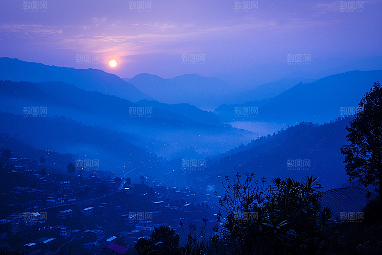 日出风景太阳摄影图